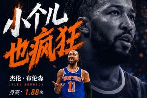 地表最强1米88!布伦森27中14狂轰全场最高45分 下半场29分摘冠!